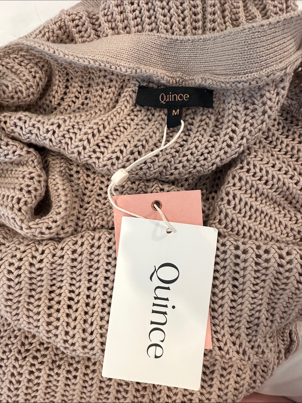 Quince 100% Organic Cotton Open-Knit Cover-Up Maxi Dress M NWT - Picture 6 of 7